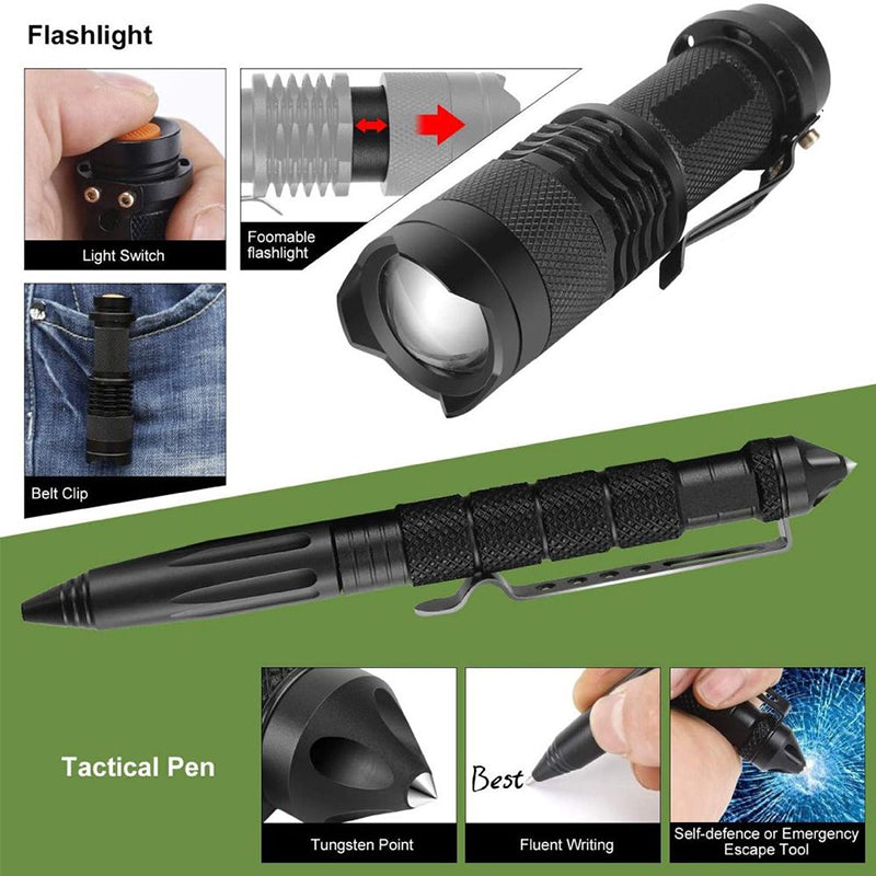 Portable Outdoor Survival Kit with Emergency Tools
