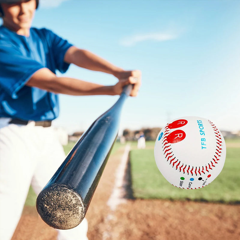 9-Inch Pitching Training Baseball with Grip Markers