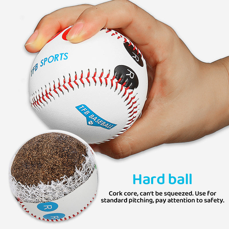 9-Inch Pitching Training Baseball with Grip Markers