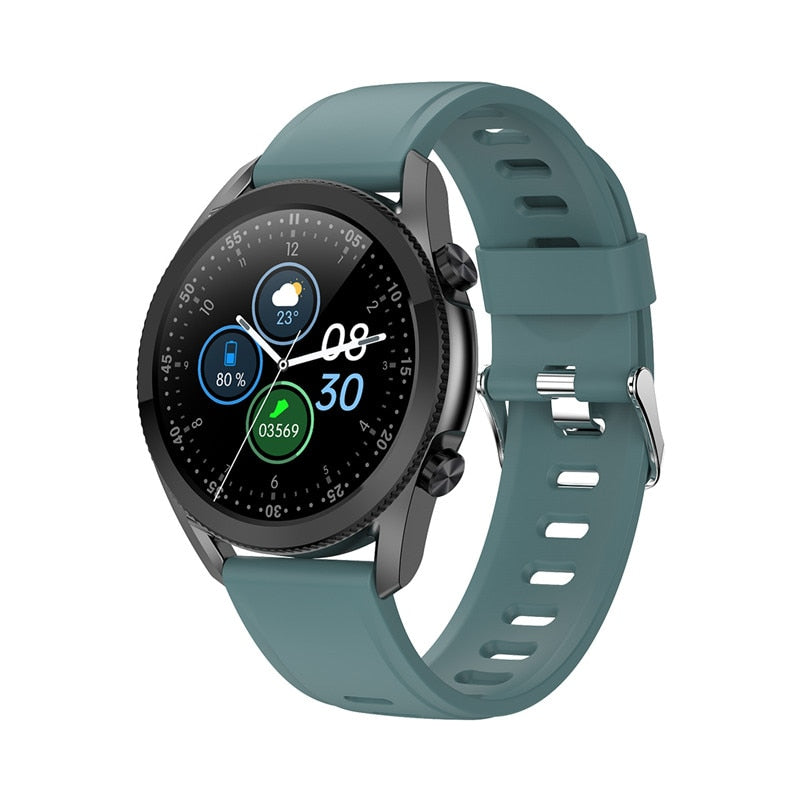 Bluetooth Waterproof Smartwatch with Fitness Weather Tracking