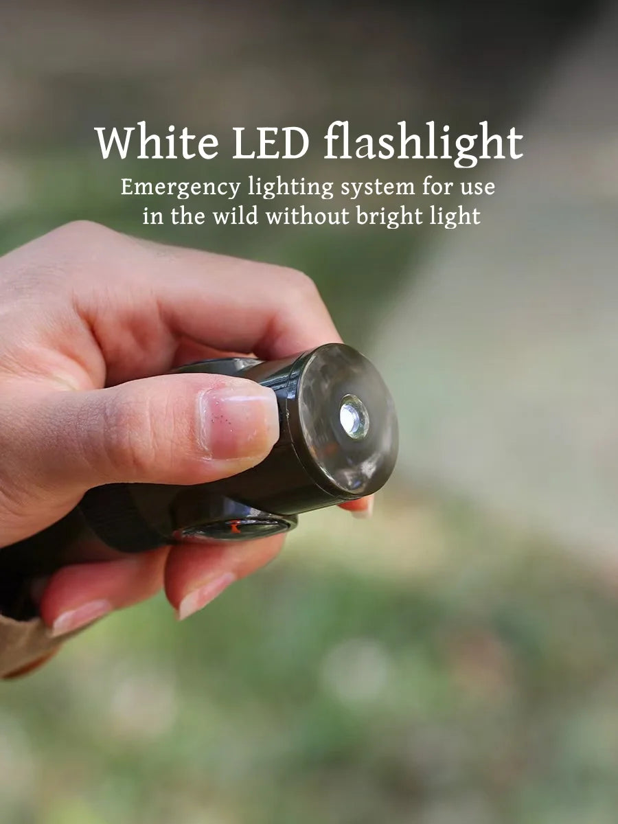 7-in-1 Survival Whistle with Compass and Flashlight