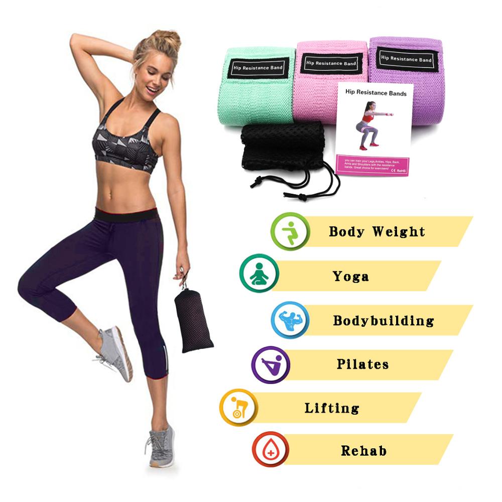 3-Piece Fitness Resistance Bands Set
