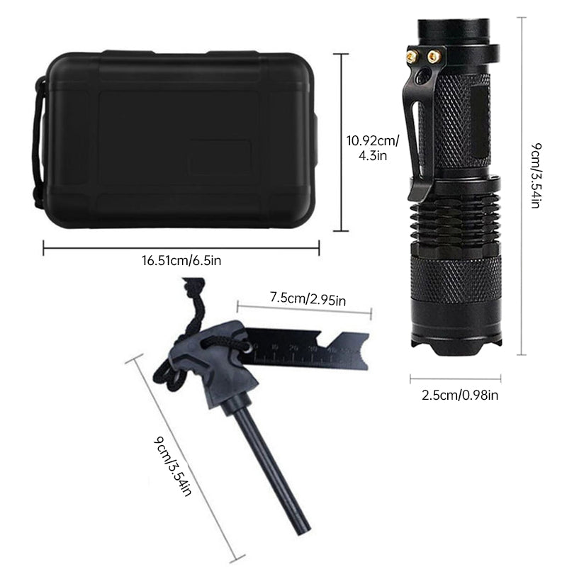 Portable Outdoor Survival Kit with Emergency Tools