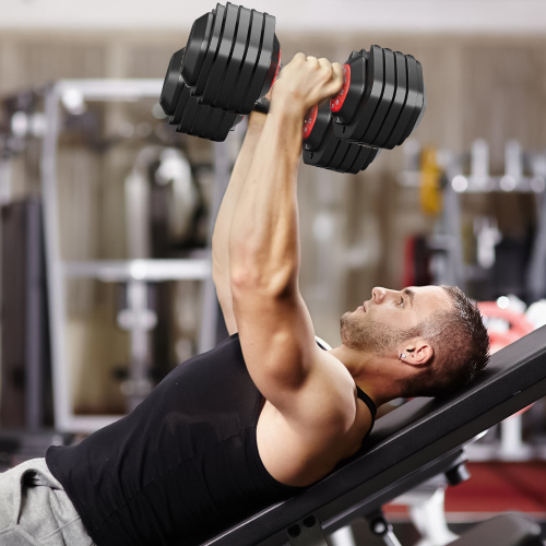 10-in-1 Adjustable Dumbbell Set 55 lb