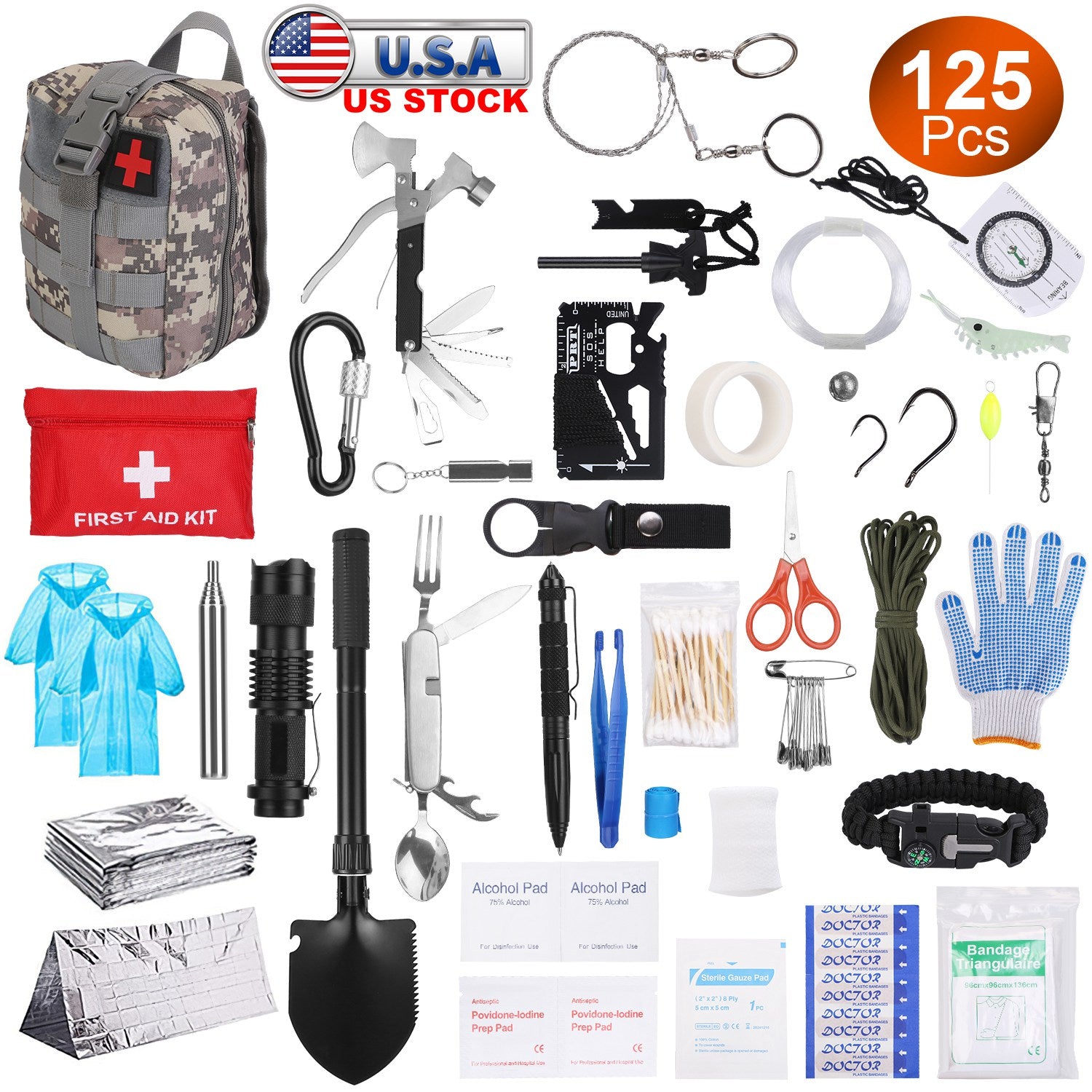 125-Piece Professional Emergency Survival Kit