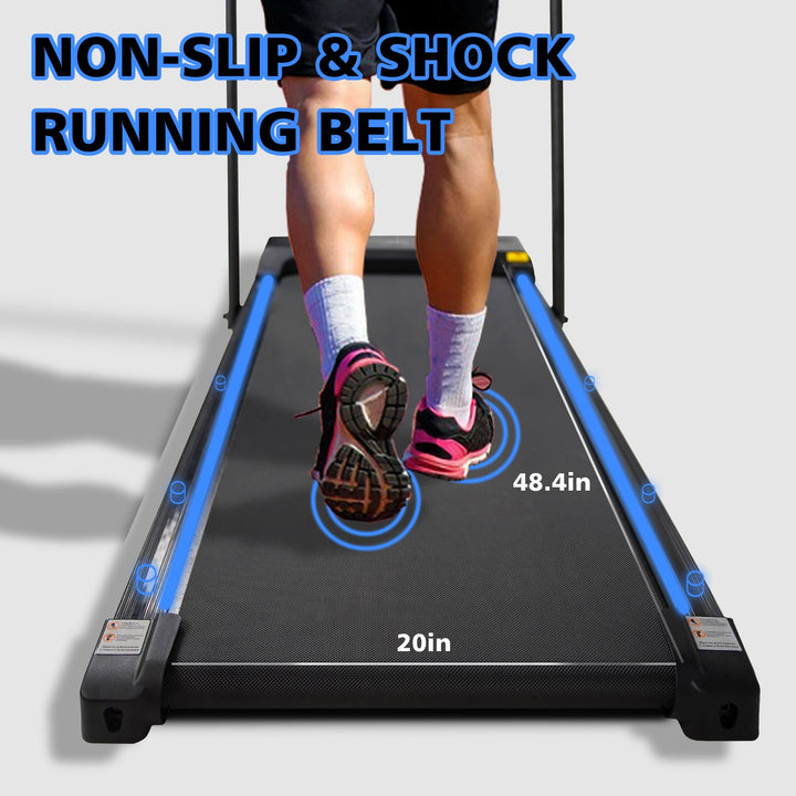2-in-1 Folding Walking Pad Treadmill 240 lb
