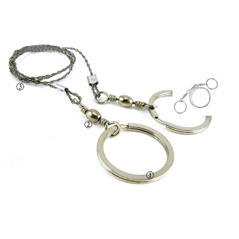 Portable Steel Wire Hand Chain Saw for Camping