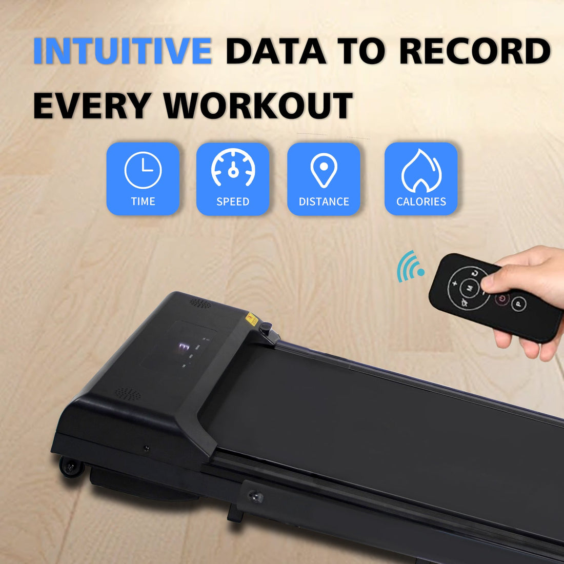 2-in-1 Folding Walking Pad Treadmill 240 lb
