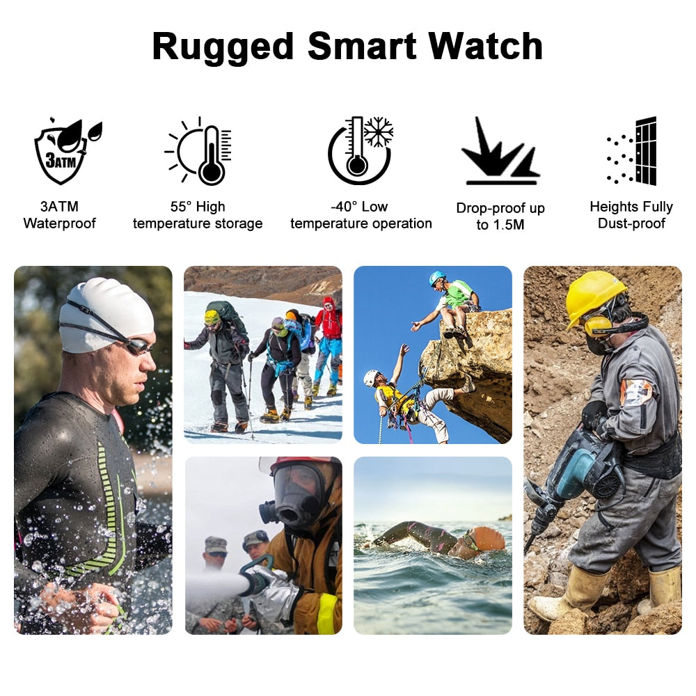 Rugged Smartwatch for Outdoor Fitness Tracking
