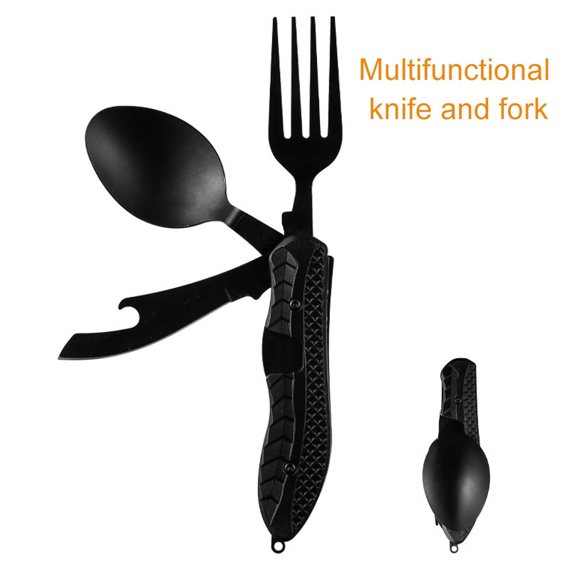 Stainless Steel Portable Camping Knife Fork Spoon Set