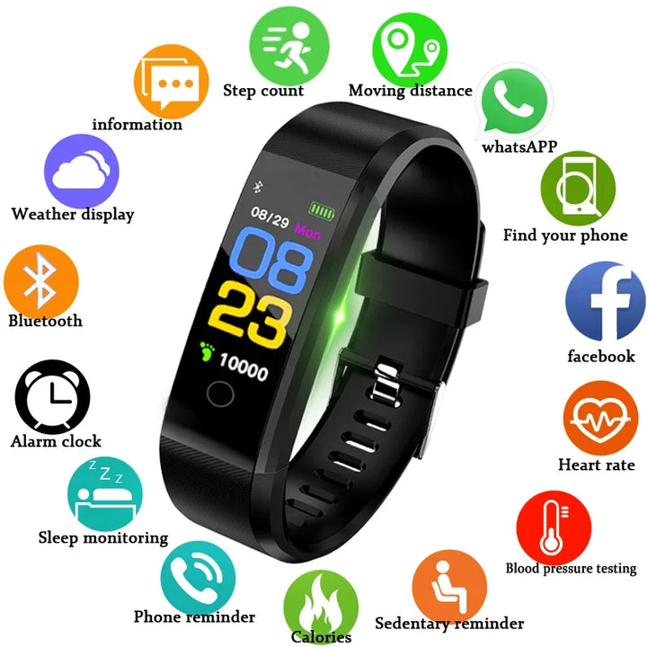 Smartwatch with Heart Rate and Fitness Tracking