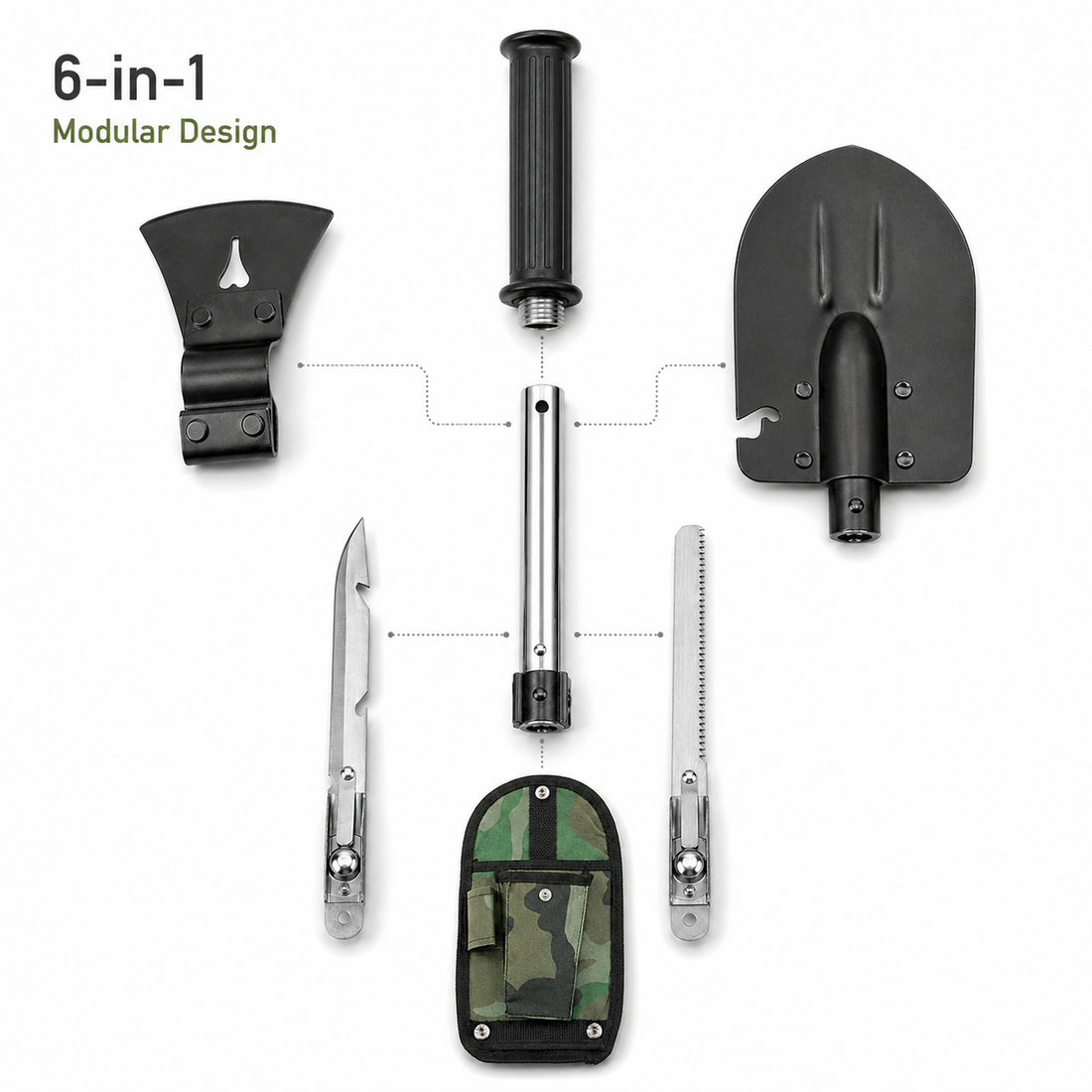 6-in-1 Multi Tool Survival Kit