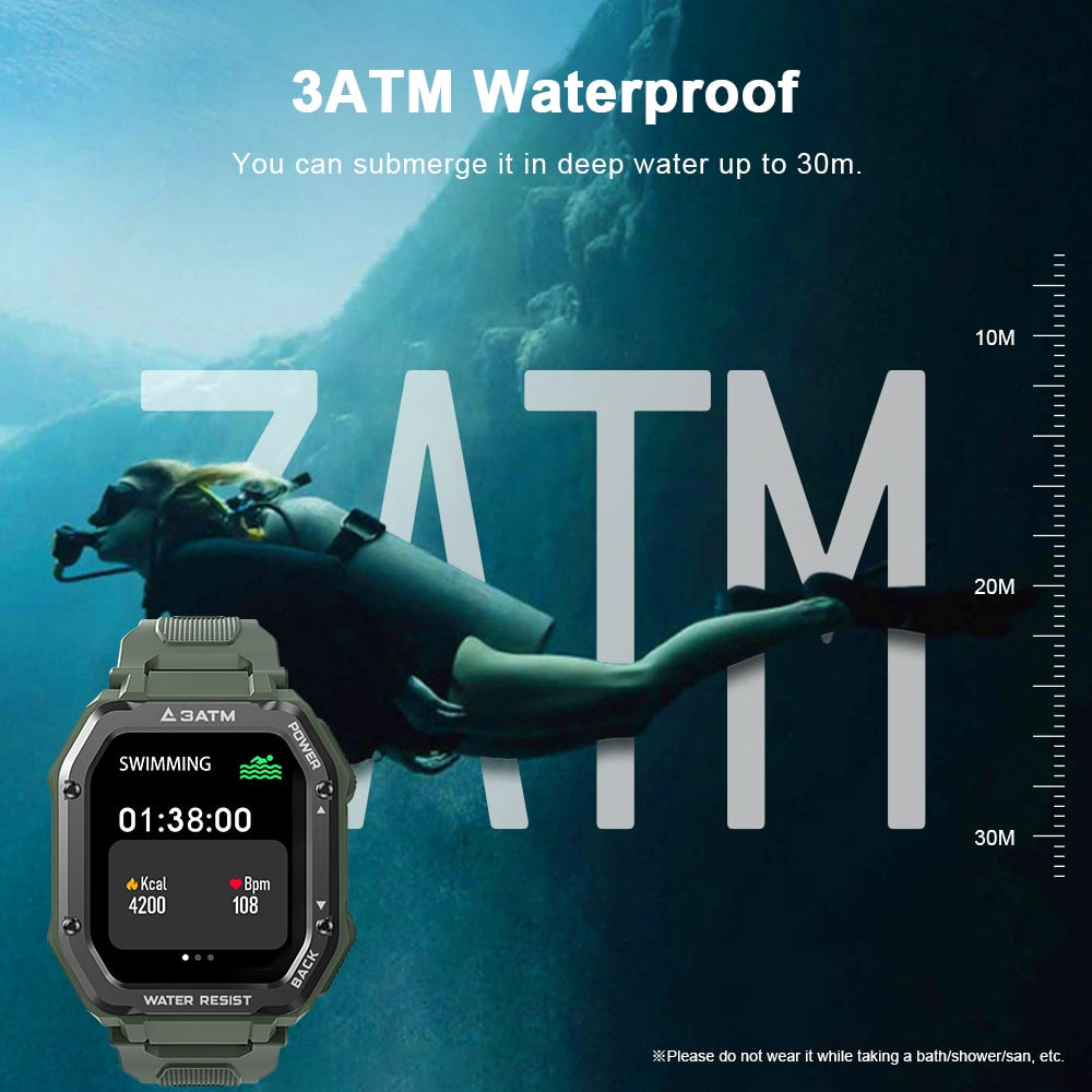 Rugged Smartwatch for Outdoor Fitness Tracking
