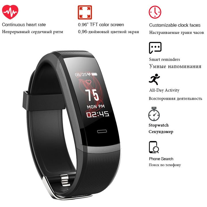 GT101 Waterproof Sports Smartwatch with Fitness Tracker