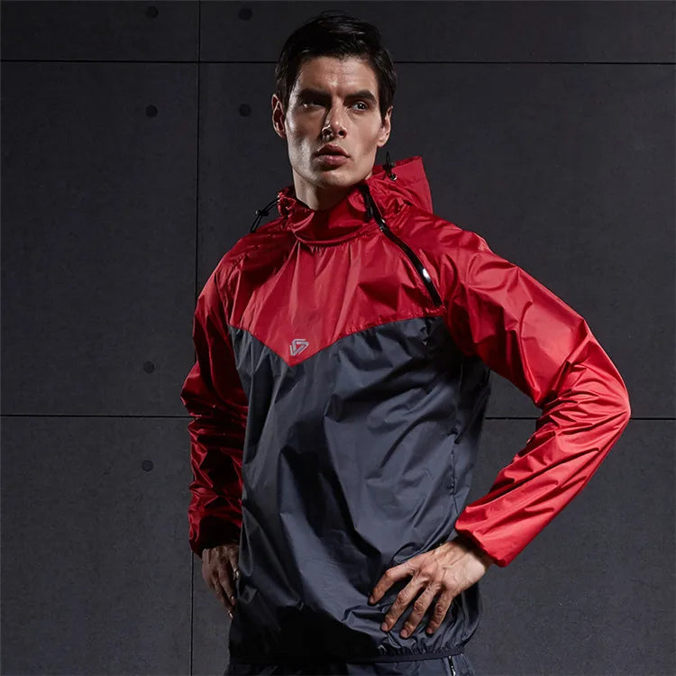 : Vansydical Men's Sweat Sports Jacket with Hood