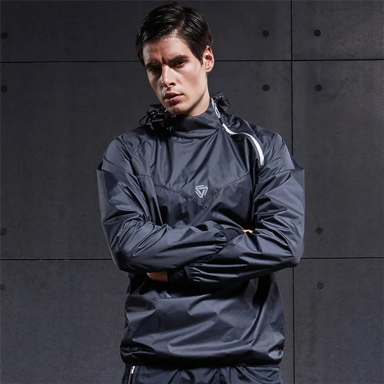 : Vansydical Men's Sweat Sports Jacket with Hood