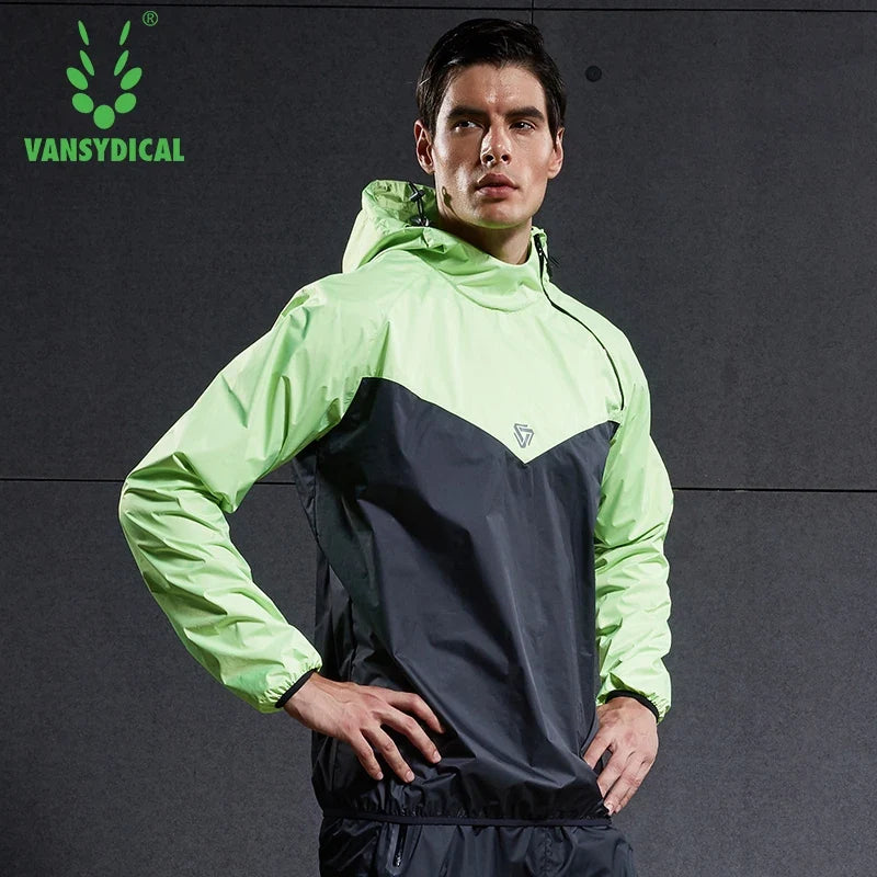 : Vansydical Men's Sweat Sports Jacket with Hood