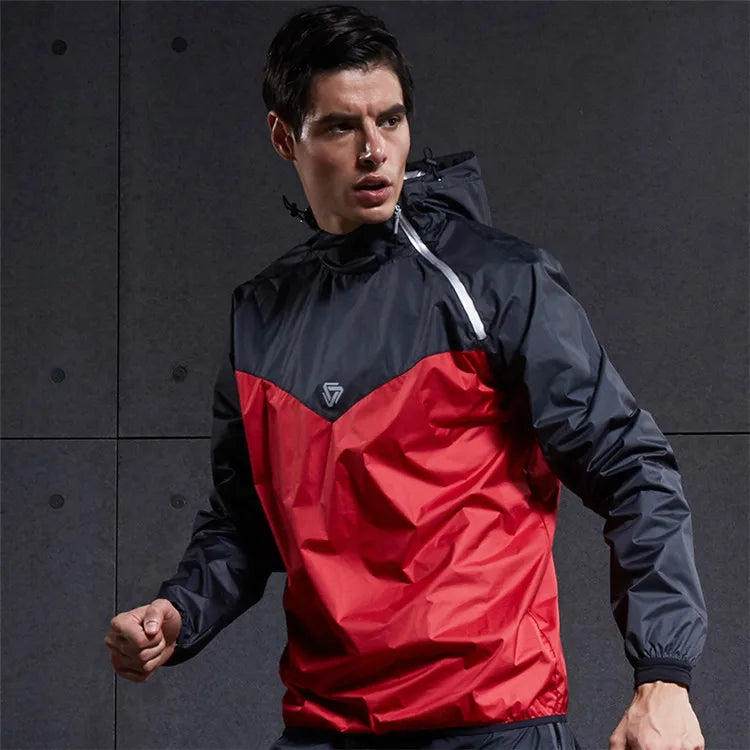 : Vansydical Men's Sweat Sports Jacket with Hood