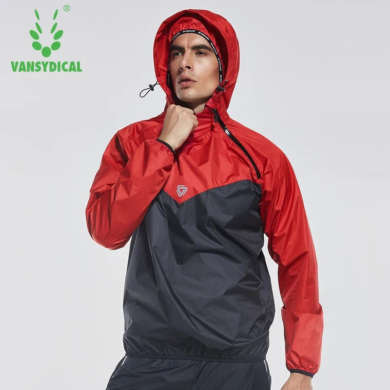 : Vansydical Men's Sweat Sports Jacket with Hood