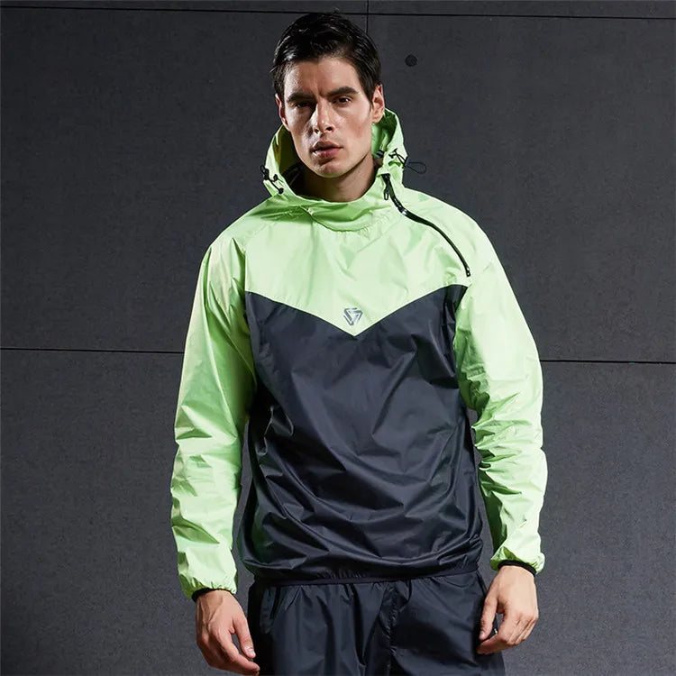 : Vansydical Men's Sweat Sports Jacket with Hood