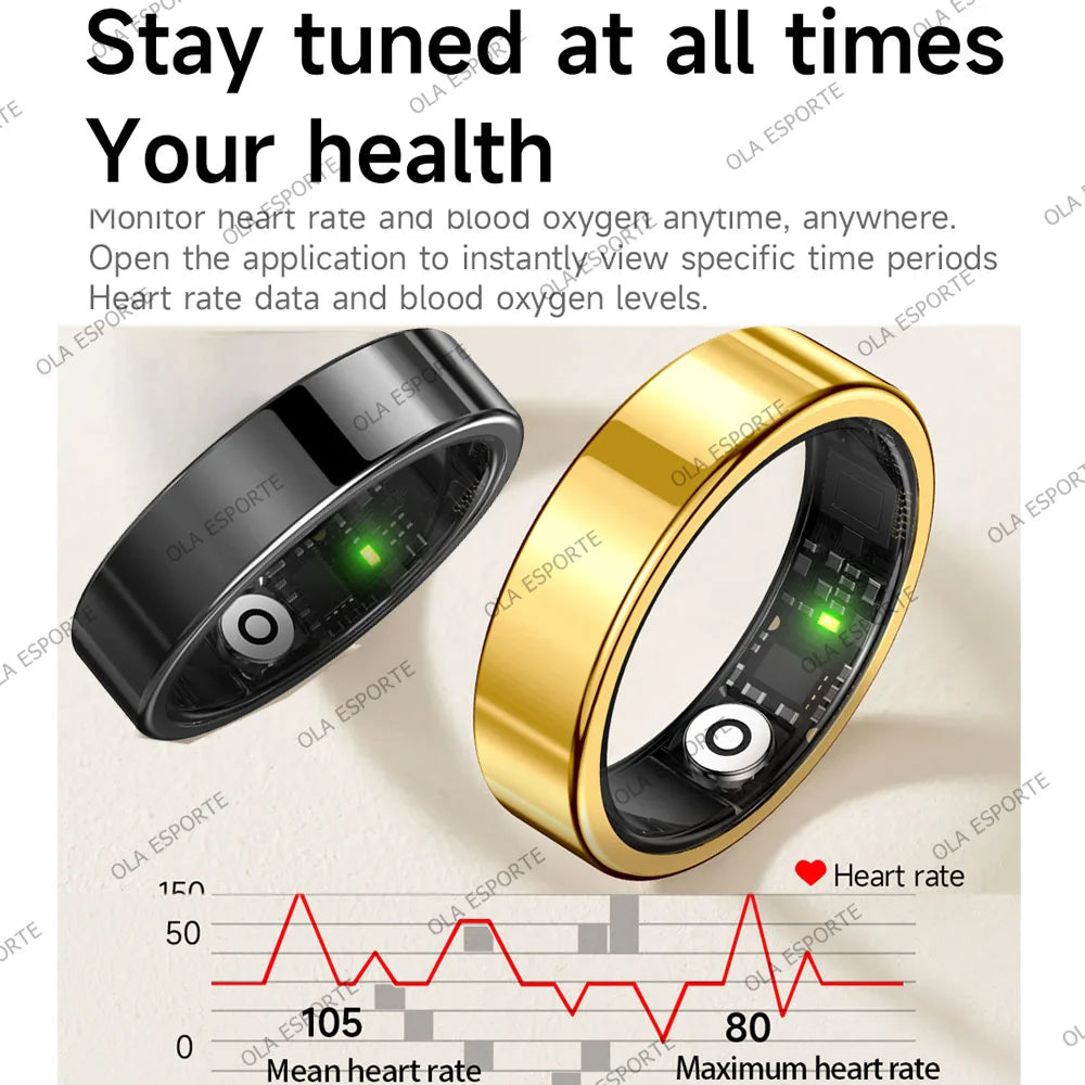 2026 Smart Ring with Heart Rate & Sleep Monitoring