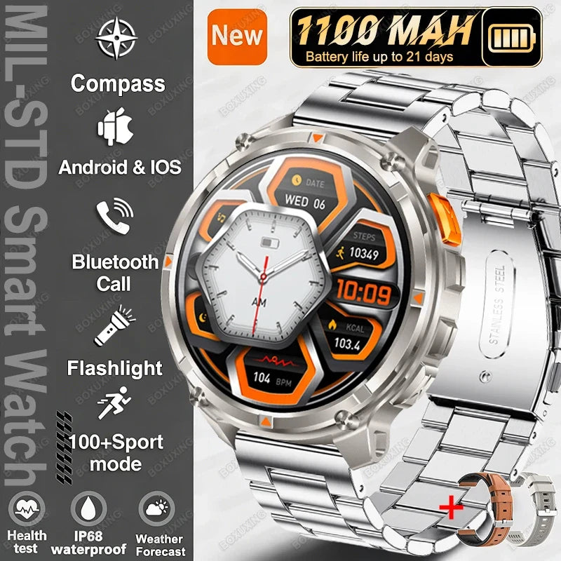 T-Rex3 Ultra Military GPS Waterproof Sports Smartwatch