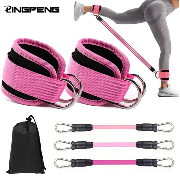 Ankle Strap Resistance Bands for Lower Body Workouts