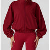 Women's Long Sleeve Fitness Jacket with Pockets