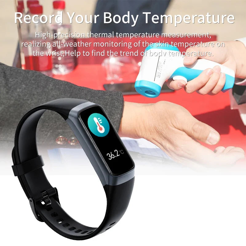 LIGE 1.1-Inch AMOLED Smartwatch Fitness Tracker