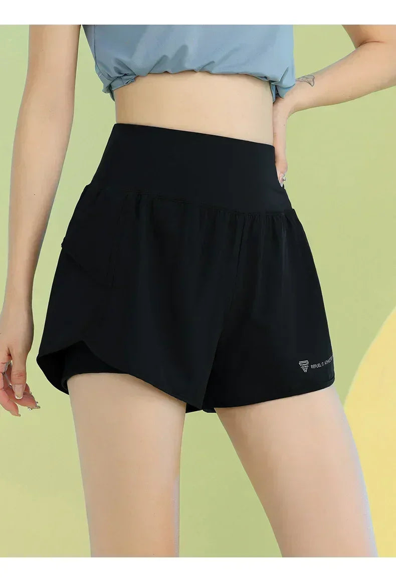 PHIGEER Women's Lightweight Yoga & Workout Shorts with Pocket