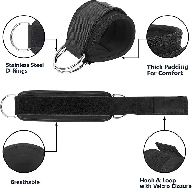 Ankle Strap Resistance Bands for Lower Body Workouts