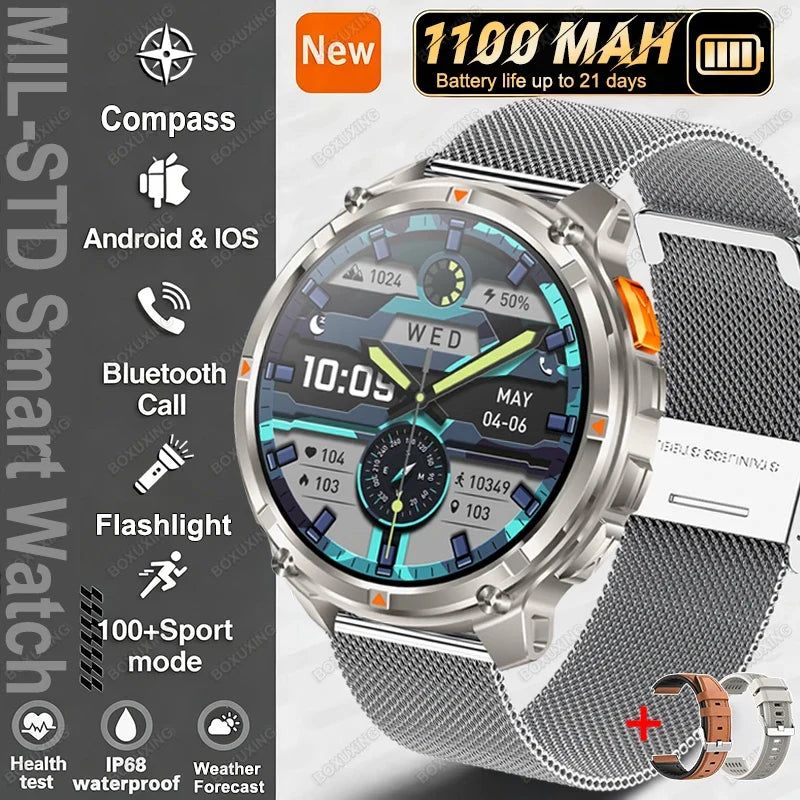 T-Rex3 Ultra Military GPS Waterproof Sports Smartwatch