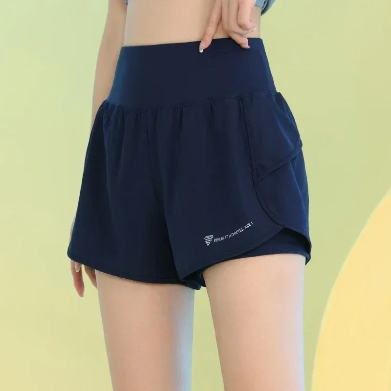 PHIGEER Women's Lightweight Yoga & Workout Shorts with Pocket