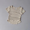 Women's Mesh Pleated Yoga Fitness T-Shirt