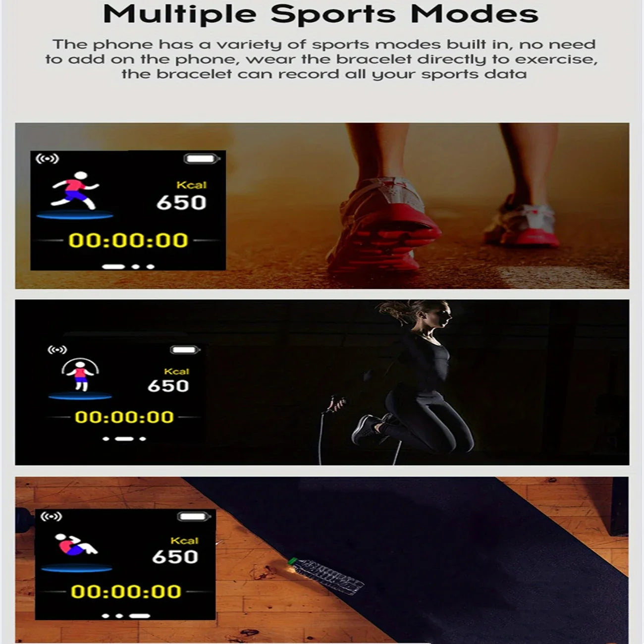 CHAONB Multifunctional Bluetooth Fitness Smartwatch