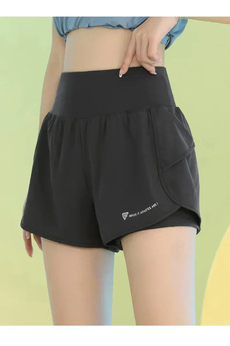 PHIGEER Women's Lightweight Yoga & Workout Shorts with Pocket