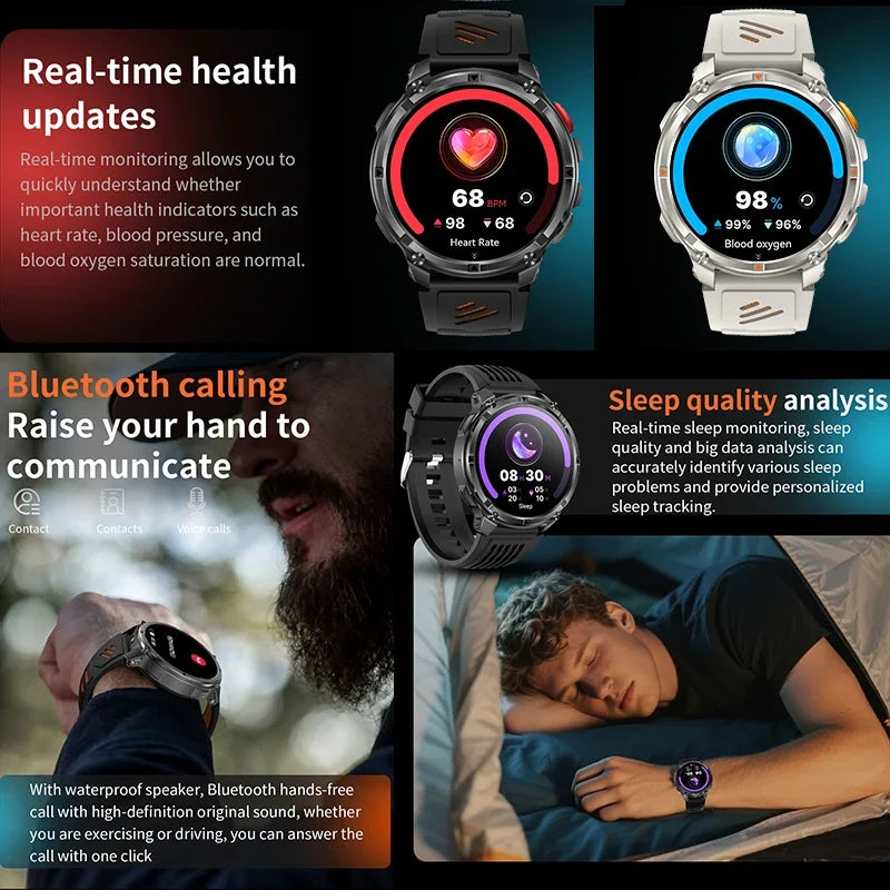 T-Rex3 Ultra Military GPS Waterproof Sports Smartwatch