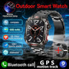 Military Smartwatch with LED Flashlight GPS Bluetooth Calling