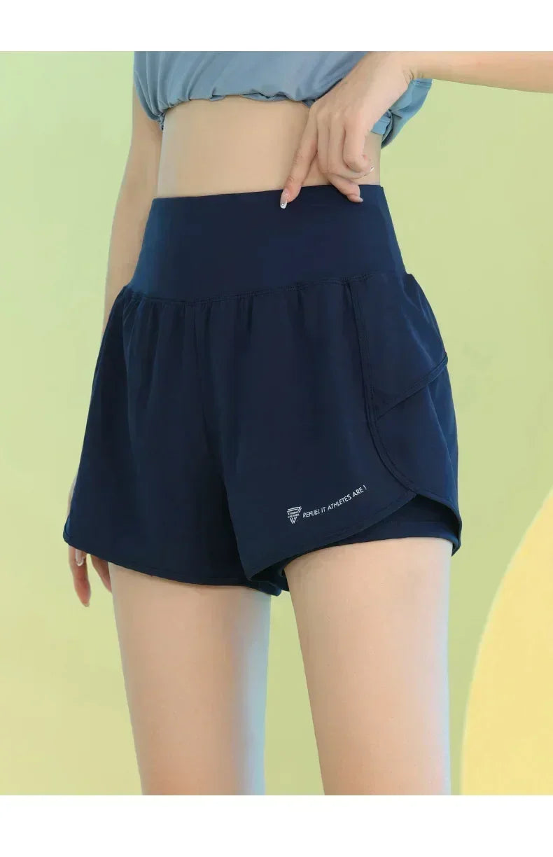 PHIGEER Women's Lightweight Yoga & Workout Shorts with Pocket