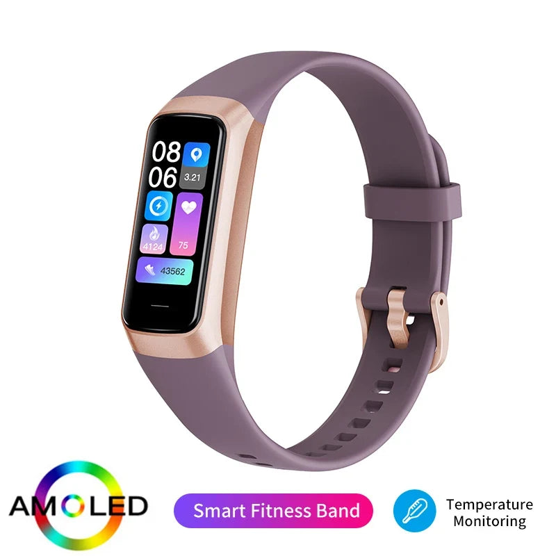 LIGE 1.1-Inch AMOLED Smartwatch Fitness Tracker