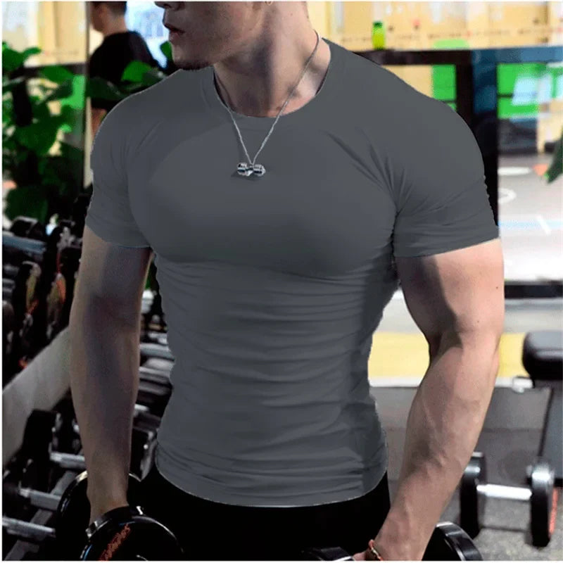 Men's Compression Quick-Dry Fitness Workout T-Shirt