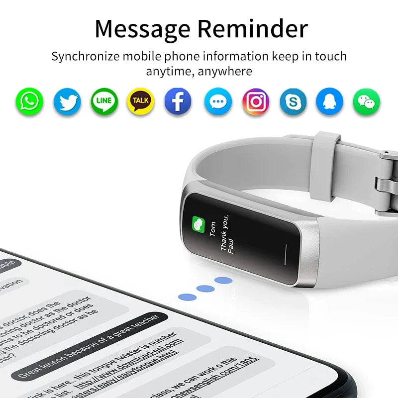 LIGE 1.1-Inch AMOLED Smartwatch Fitness Tracker