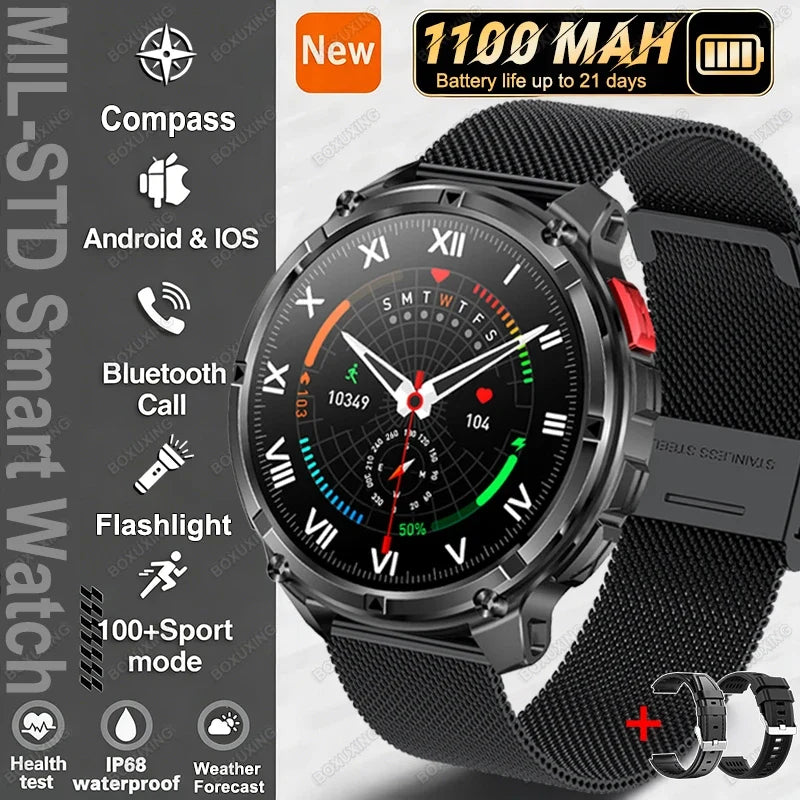 T-Rex3 Ultra Military GPS Waterproof Sports Smartwatch