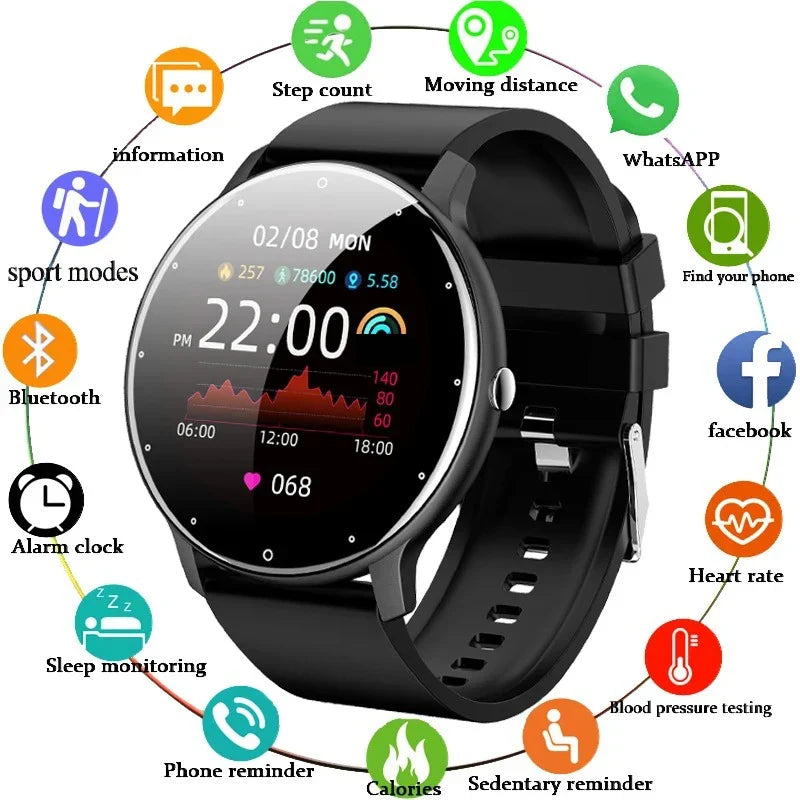 Smartwatch with Heart Rate Fitness Tracking