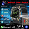 Military Smartwatch with LED Flashlight GPS Bluetooth Calling