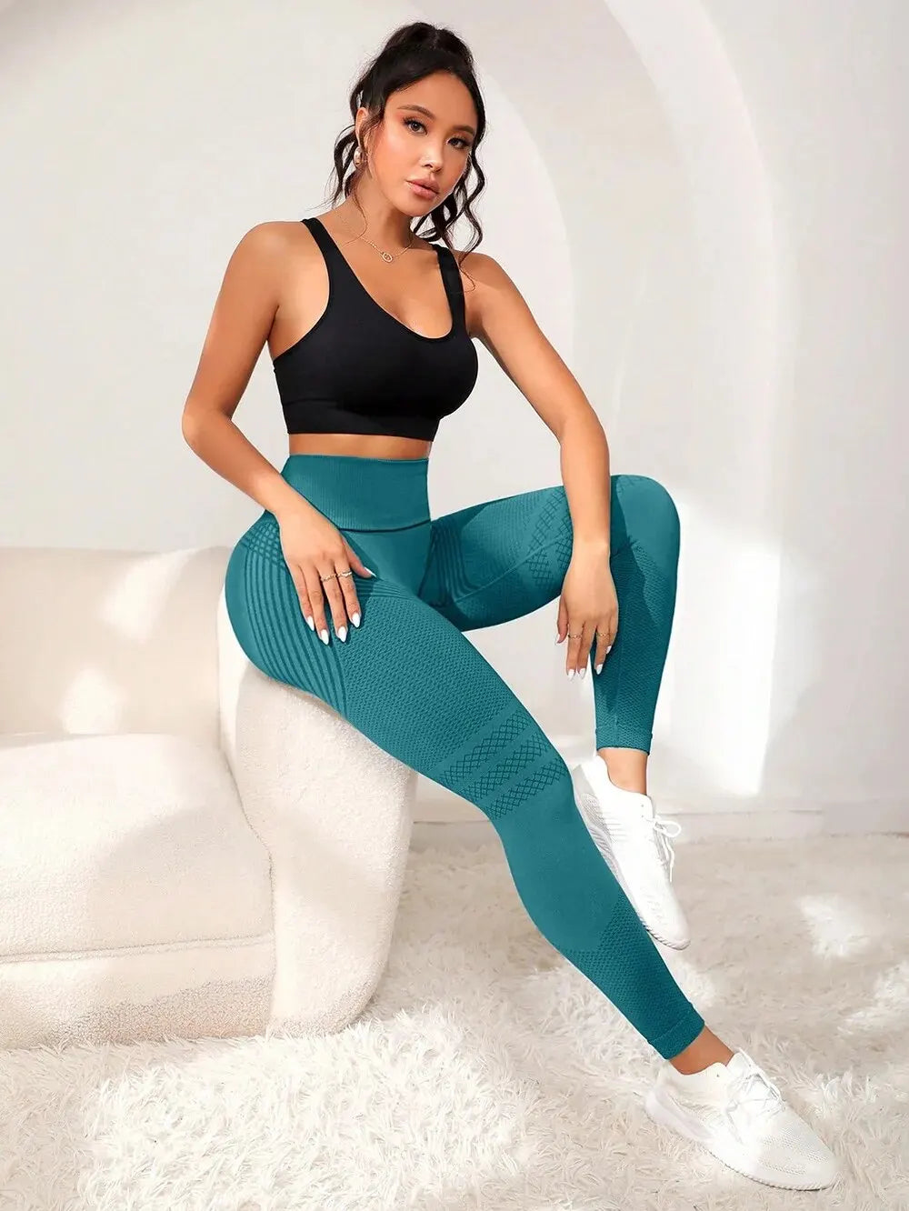 Women's Contouring Stretch Fitness Leggings