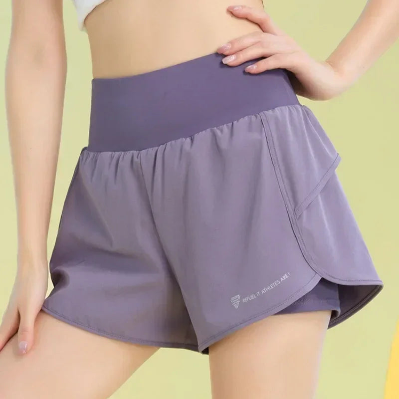 PHIGEER Women's Lightweight Yoga & Workout Shorts with Pocket