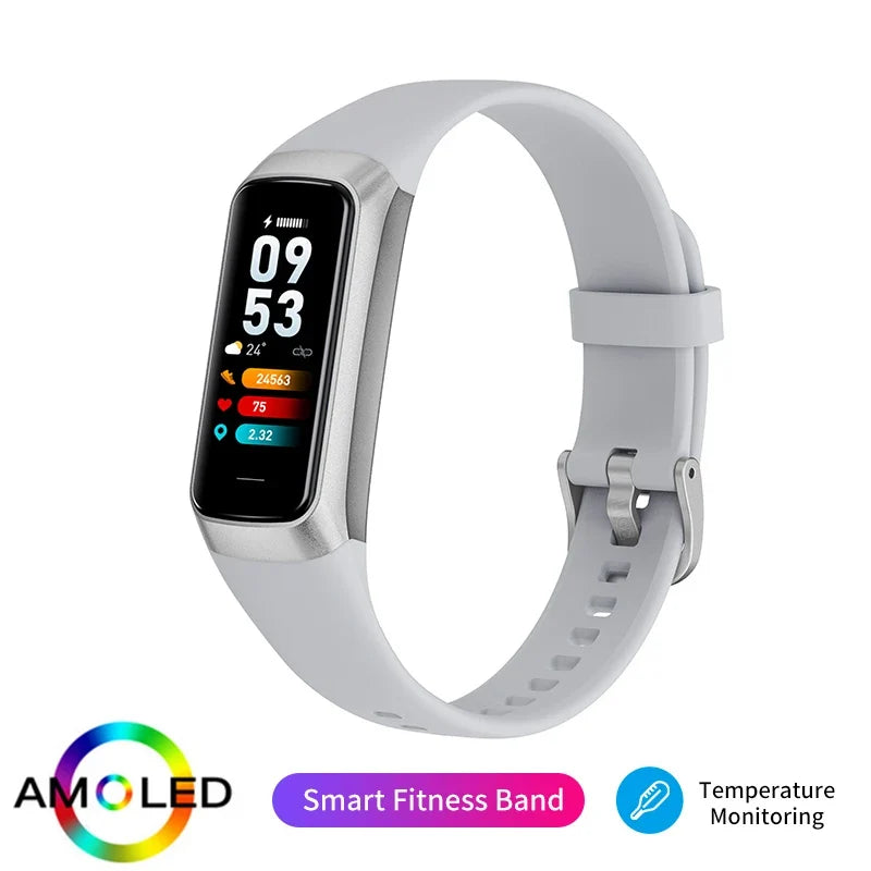 LIGE 1.1-Inch AMOLED Smartwatch Fitness Tracker