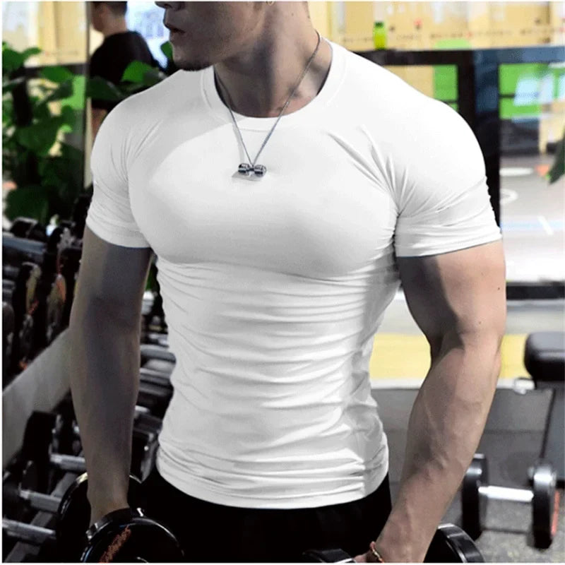 Men's Compression Quick-Dry Fitness Workout T-Shirt