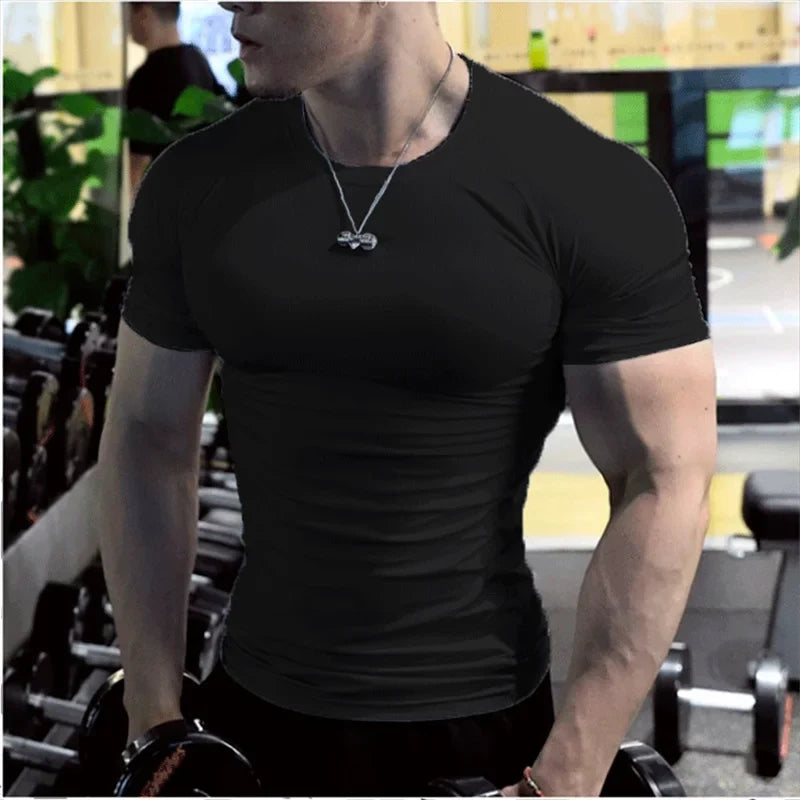 Men's Compression Quick-Dry Fitness Workout T-Shirt